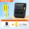 DETONGER DP230S 64mm Portable Smart Thermal Label Printer Wireless Bluetooth Barcode QR Code Cable  7