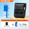 DETONGER DP230S 64mm Portable Smart Thermal Label Printer Wireless Bluetooth Barcode QR Code Cable  20