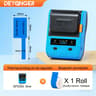 DETONGER DP230S 64mm Portable Smart Thermal Label Printer Wireless Bluetooth Barcode QR Code Cable  21