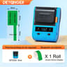 DETONGER DP230S 64mm Portable Smart Thermal Label Printer Wireless Bluetooth Barcode QR Code Cable  23
