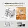 NIIMBOT Transparent SelfAdhesive Thermal Label Rolls 30mm50mm For NIIMBOT B1 B21S B21PRO B3S  B203  9