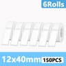 Marklife White SelfAdhesive Thermal Label Paper Roll Set Compatible With Marklife P15 P12 P11 D30   7
