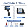 DCODE 1755PLUS 127mm Portable Handheld Inkjet Printer For Batch Number QR Barcode Logo Printing 8