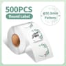 Phomemo Waterproof White Round Thermal Label Stickers For PM241 PM246S  D520 Label Printers 6
