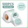 Phomemo Waterproof White Round Thermal Label Stickers For PM241 PM246S  D520 Label Printers 10