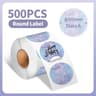 Phomemo Waterproof White Round Thermal Label Stickers For PM241 PM246S  D520 Label Printers 12