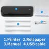 Inkless Portable A4 Thermal Printer Bluetooth Wireless Document Printer For PDF Excel  Word 8