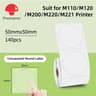 Phomemo MultiPurpose Thermal Labels For M110 M200  M220 Printers  Adhesive Round  Square Printable  9