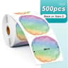 Phomemo PM241 Thermal Labels Round Square Rainbow Sticker Paper For DIY Logo Design  Address Tags 9