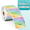 Phomemo PM241 Thermal Labels Round Square Rainbow Sticker Paper For DIY Logo Design  Address Tags 19