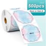 Phomemo PM241 Thermal Labels Round Square Rainbow Sticker Paper For DIY Logo Design  Address Tags 12