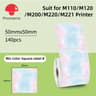 Direct Thermal Label Stickers For Phomemo M110 M220 M221  M120 Mini Portable Printers 2050mm 24