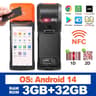 Android PDA Terminal POS Machine 50 Touch Screen Builtin 58mm Thermal Printer WiFi GPS 10