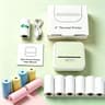 Portable Wireless Mini Thermal Photo Printer Bundle With 12 Rolls Paper Set  USB Interface 6
