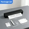A4 Portable Bluetooth Wireless Thermal Printer 203DPI Rechargeable Inkless Business Travel Document 8