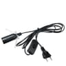 E14 Lamp Power Cord Cable With Rotary Dimmer Switch  EU Plug  18M Socket Assembly 5