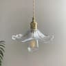 Nordic Colorful Glass  Brushed Copper Pendant Light  Modern Minimalist Hanging Fixture For Bedroom  8