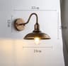 Retro Industrial Black Outdoor Wall Sconce  Waterproof Gooseneck Barn Light For Porch Garage  Patio 6