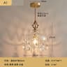 Modern Medieval Crystal Wall Sconce  Pendant Light  Luxury French Glass Ambient Fixture For Bedroom 7