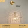 Modern Medieval Crystal Wall Sconce  Pendant Light  Luxury French Glass Ambient Fixture For Bedroom 6