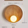 Chinese Style Organic Shell Wall Sconce  Japanese WabiSabi Creative Resin Wall Lamp For Bedroom  Co 6
