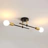 Modern Geometric LED Chandelier  Minimalist Flush Mount Ceiling Light For Living Room  Bedroom 6