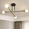 Modern Geometric LED Chandelier  Minimalist Flush Mount Ceiling Light For Living Room  Bedroom 7