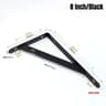 HeavyDuty Steel Floating Shelf Brackets  LShaped WallMount Tripod Angle Support Brackets 9