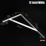 HeavyDuty Steel Floating Shelf Brackets  LShaped WallMount Tripod Angle Support Brackets 8