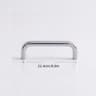 Solid Stainless Steel UType Cabinet Handles  Silver Wardrobe  Drawer Pull Knobs 64mm320mm 12