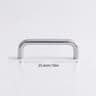 Solid Stainless Steel UType Cabinet Handles  Silver Wardrobe  Drawer Pull Knobs 64mm320mm 11