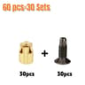 Hinge Repair Inserts Kit  Reusable PreEmbedded Fastener Inserts For Cabinet  Furniture Door Repair 6