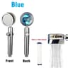 Handheld 360Degree Rotating Turbo Fan Shower Head  HighPressure WaterSaving Filtered Spray 10