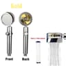 Handheld 360Degree Rotating Turbo Fan Shower Head  HighPressure WaterSaving Filtered Spray 9