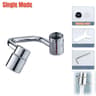 1080 Swivel UShaped Alloy Faucet Extender  DualMode Splash Filter  Water Spray Attachment 6