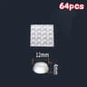 100Pack SelfAdhesive Transparent Rubber Door Stops  Silicone Furniture Buffer  Cabinet Bumper Pads 6
