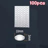 100Pack SelfAdhesive Transparent Rubber Door Stops  Silicone Furniture Buffer  Cabinet Bumper Pads 7