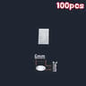 100Pack SelfAdhesive Transparent Rubber Door Stops  Silicone Furniture Buffer  Cabinet Bumper Pads 8
