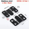 10Piece Flush Mount Bracket Set  Interlocking Hanging Buckles  Wall Picture Frame Hangers 9