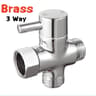 3Way Diverter Valve G12 Shower Tee Adapter  Adjustable Faucet Switcher For Bathroom  Toilet 8