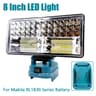 Handheld LED Work Light  Dual USB Power Bank Charger Adapter For Makita 18V Lithium Batteries 7