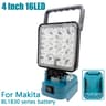Handheld LED Work Light  Dual USB Power Bank Charger Adapter For Makita 18V Lithium Batteries 6