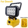 Universal Cordless LED Work Light  USB Charger Adapter For Makita Milwaukee  DeWalt 18V Batteries 8