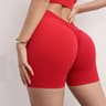 High Waist Push Up Yoga Shorts VBack Scrunch Butt Sports Leggings 19