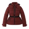 Womens Winter Hooded Belted Padded Parka Coat Warm Windproof Ski Jacket 10