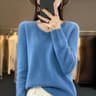 Womens 100 Pure Wool Cashmere VNeck Sweater Casual Knit Pullover Top 6