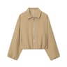 Womens Padded Bomber Jacket Zip Varsity Cropped DemiSeason Outerwear Coat 8