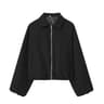 Womens Padded Bomber Jacket Zip Varsity Cropped DemiSeason Outerwear Coat 7