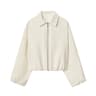 Womens Padded Bomber Jacket Zip Varsity Cropped DemiSeason Outerwear Coat 6