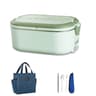 Portable Electric Lunch Box Food Warmer Stainless Steel Heated Bento Container Set 8
